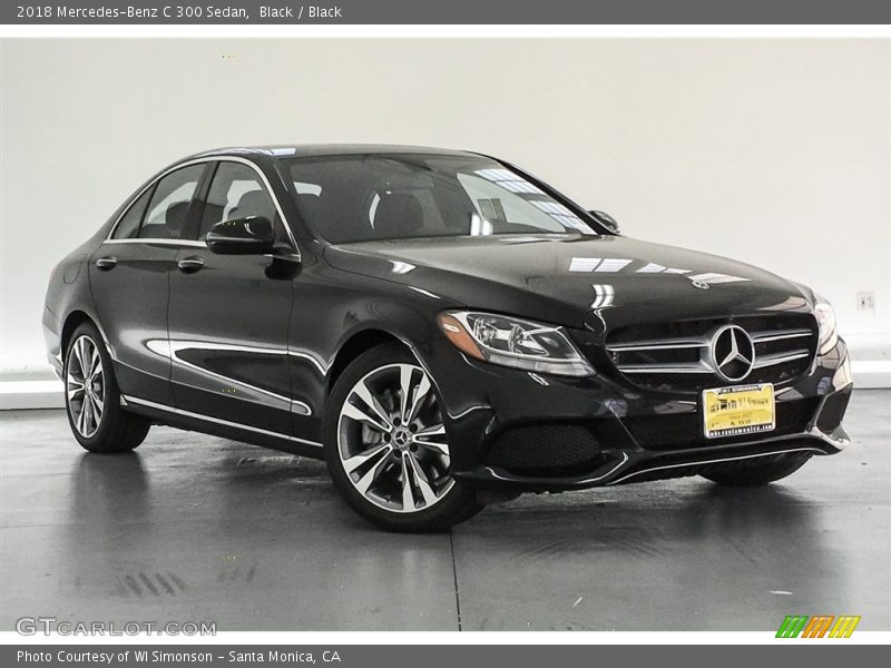 Black / Black 2018 Mercedes-Benz C 300 Sedan