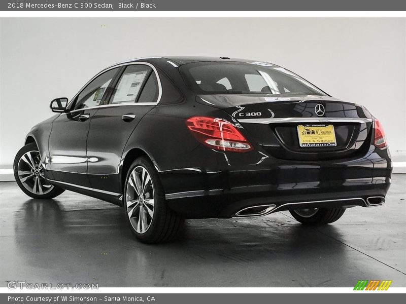 Black / Black 2018 Mercedes-Benz C 300 Sedan