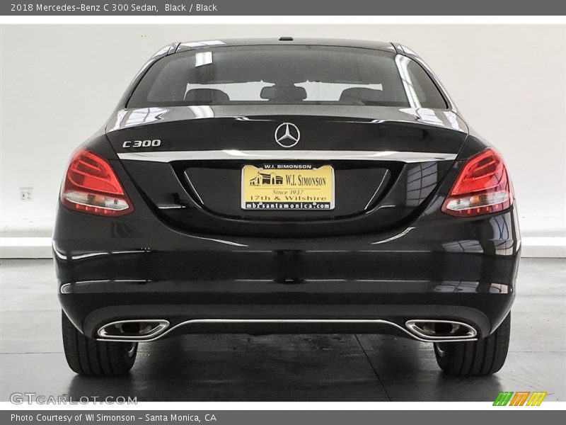 Black / Black 2018 Mercedes-Benz C 300 Sedan