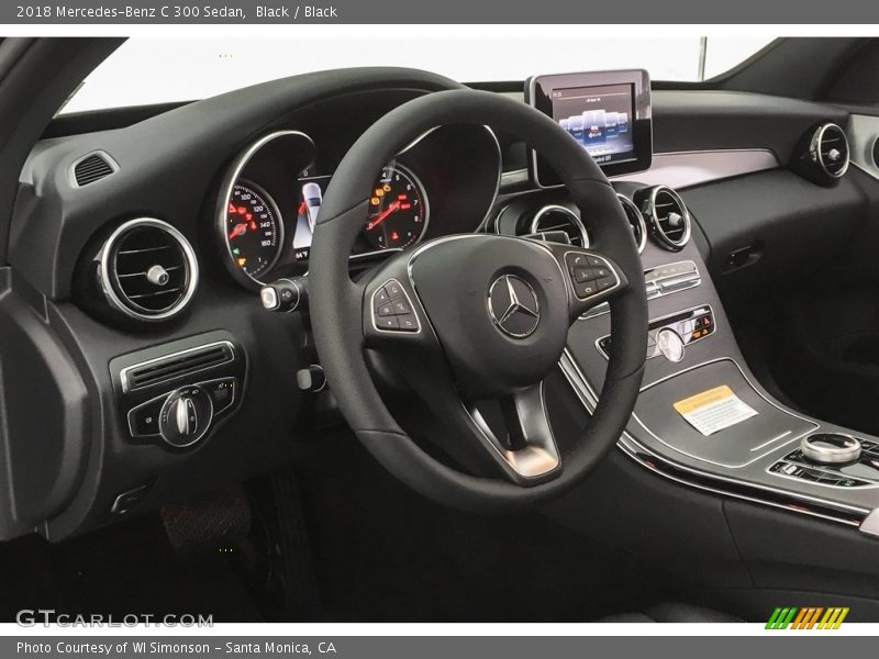 Black / Black 2018 Mercedes-Benz C 300 Sedan