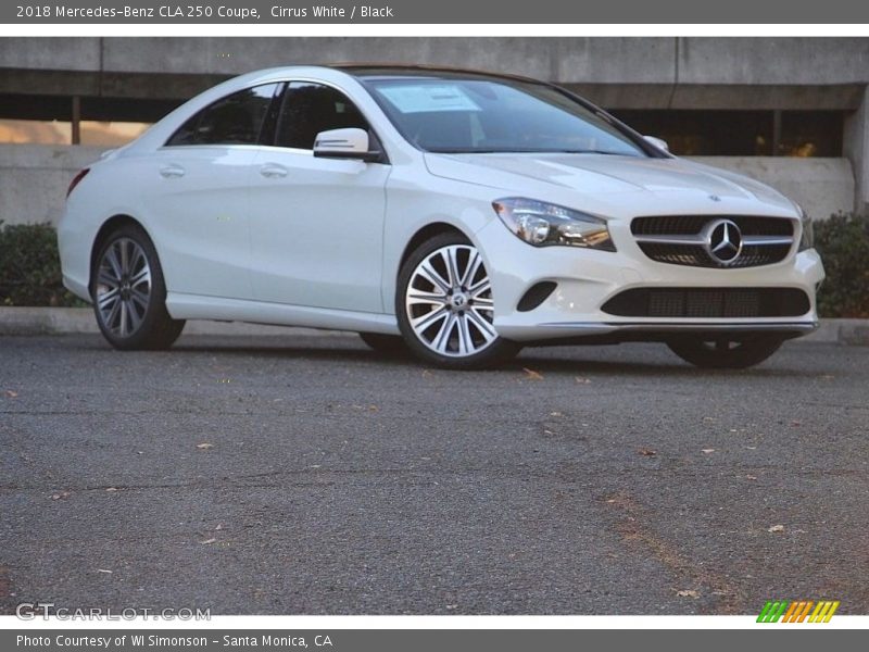 Cirrus White / Black 2018 Mercedes-Benz CLA 250 Coupe
