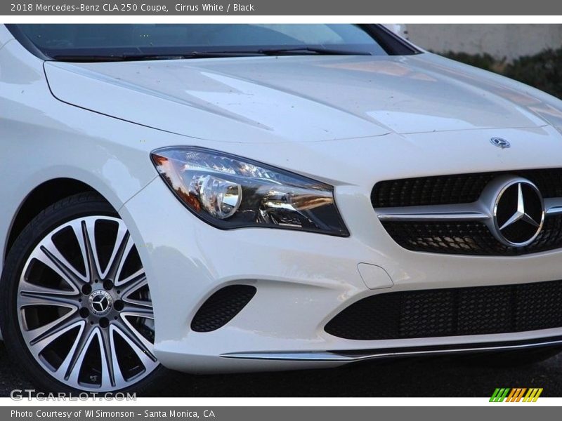 Cirrus White / Black 2018 Mercedes-Benz CLA 250 Coupe