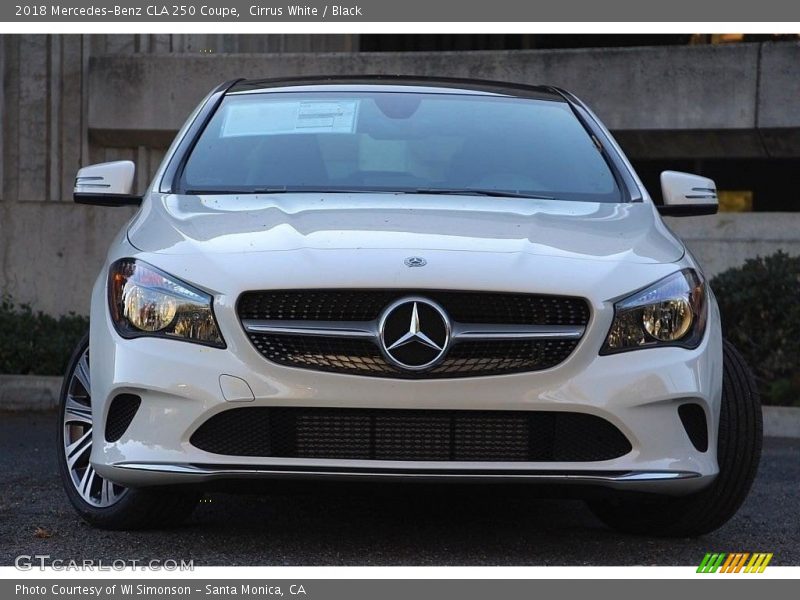 Cirrus White / Black 2018 Mercedes-Benz CLA 250 Coupe