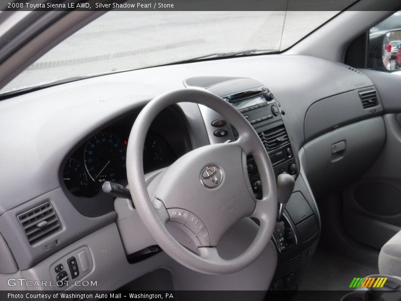 Silver Shadow Pearl / Stone 2008 Toyota Sienna LE AWD