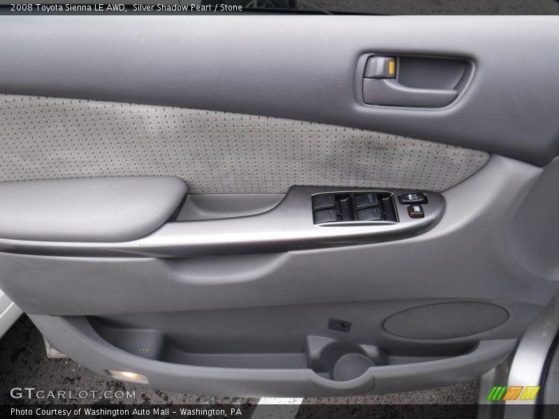 Silver Shadow Pearl / Stone 2008 Toyota Sienna LE AWD