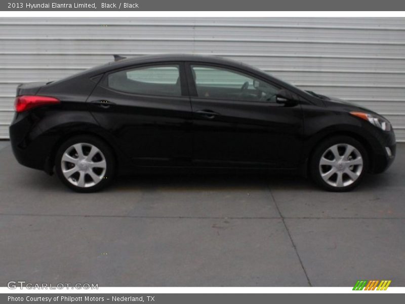 Black / Black 2013 Hyundai Elantra Limited