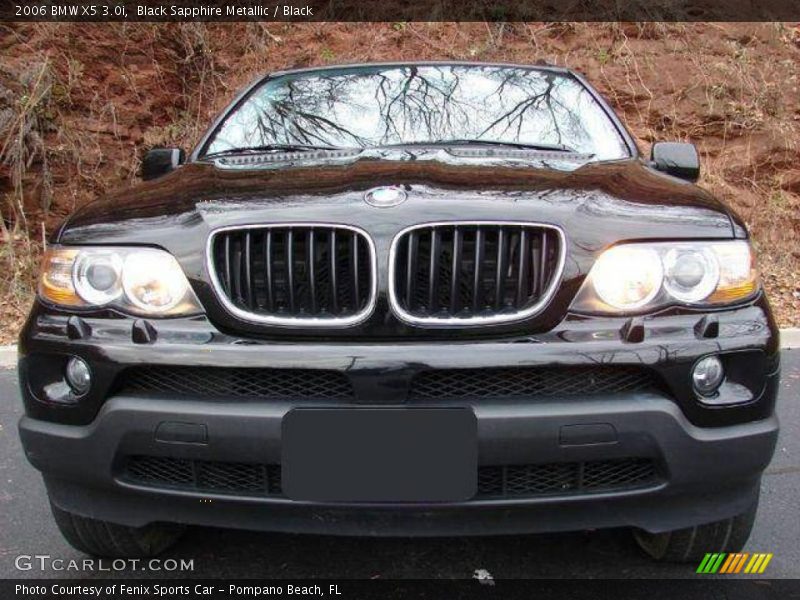 Black Sapphire Metallic / Black 2006 BMW X5 3.0i