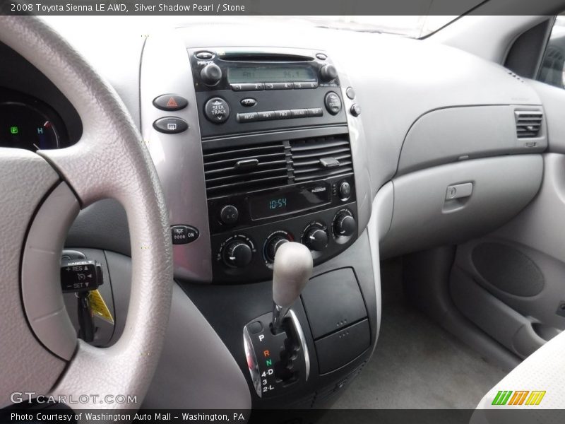 Silver Shadow Pearl / Stone 2008 Toyota Sienna LE AWD