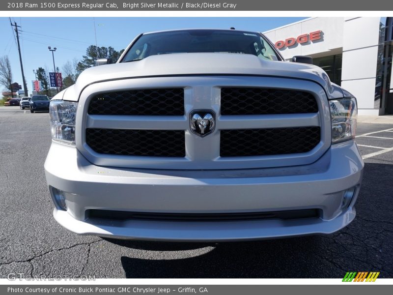 Bright Silver Metallic / Black/Diesel Gray 2018 Ram 1500 Express Regular Cab