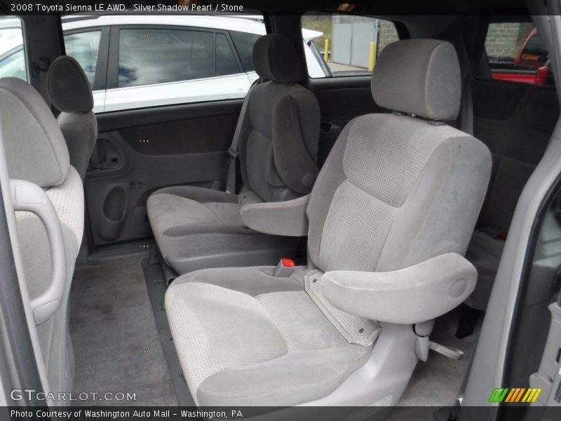 Silver Shadow Pearl / Stone 2008 Toyota Sienna LE AWD