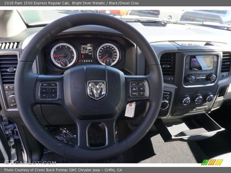 Bright Silver Metallic / Black/Diesel Gray 2018 Ram 1500 Express Regular Cab