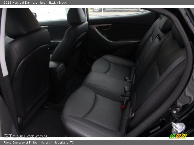 Black / Black 2013 Hyundai Elantra Limited