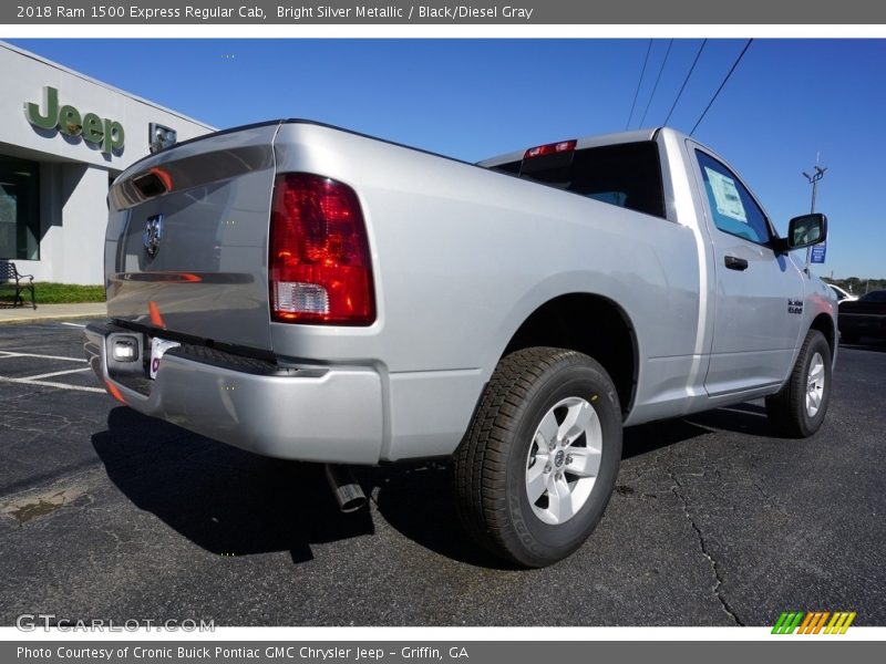 Bright Silver Metallic / Black/Diesel Gray 2018 Ram 1500 Express Regular Cab