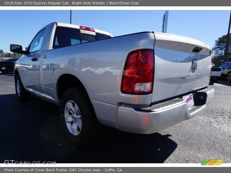 Bright Silver Metallic / Black/Diesel Gray 2018 Ram 1500 Express Regular Cab