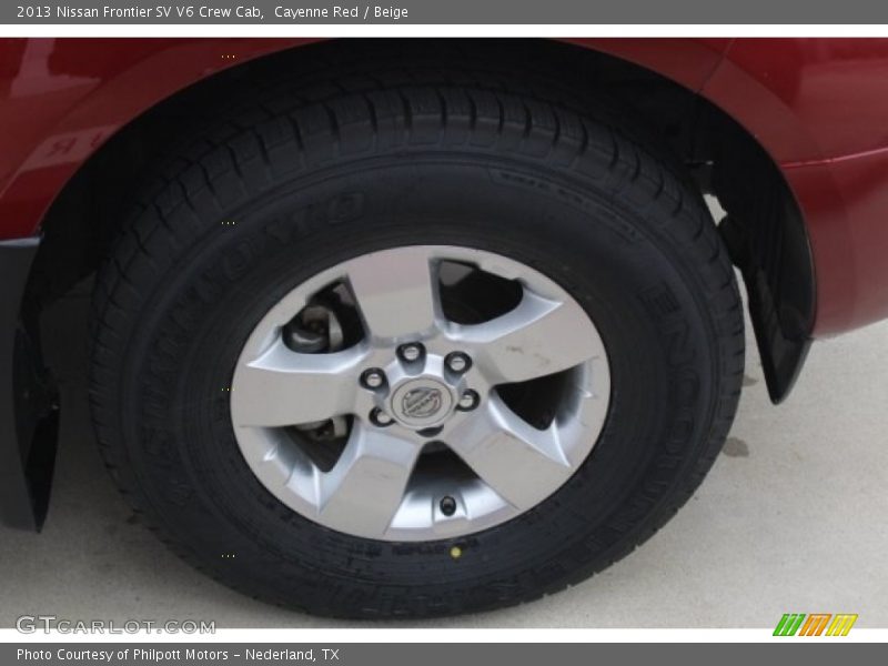 Cayenne Red / Beige 2013 Nissan Frontier SV V6 Crew Cab