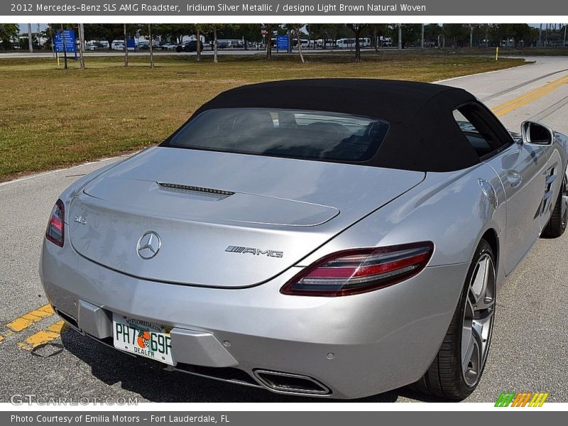 Iridium Silver Metallic / designo Light Brown Natural Woven 2012 Mercedes-Benz SLS AMG Roadster