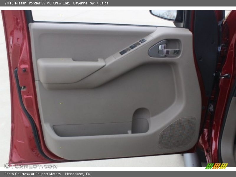 Cayenne Red / Beige 2013 Nissan Frontier SV V6 Crew Cab
