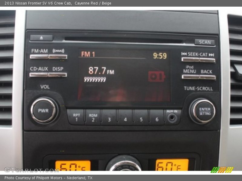 Cayenne Red / Beige 2013 Nissan Frontier SV V6 Crew Cab
