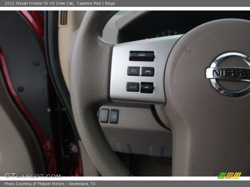 Cayenne Red / Beige 2013 Nissan Frontier SV V6 Crew Cab