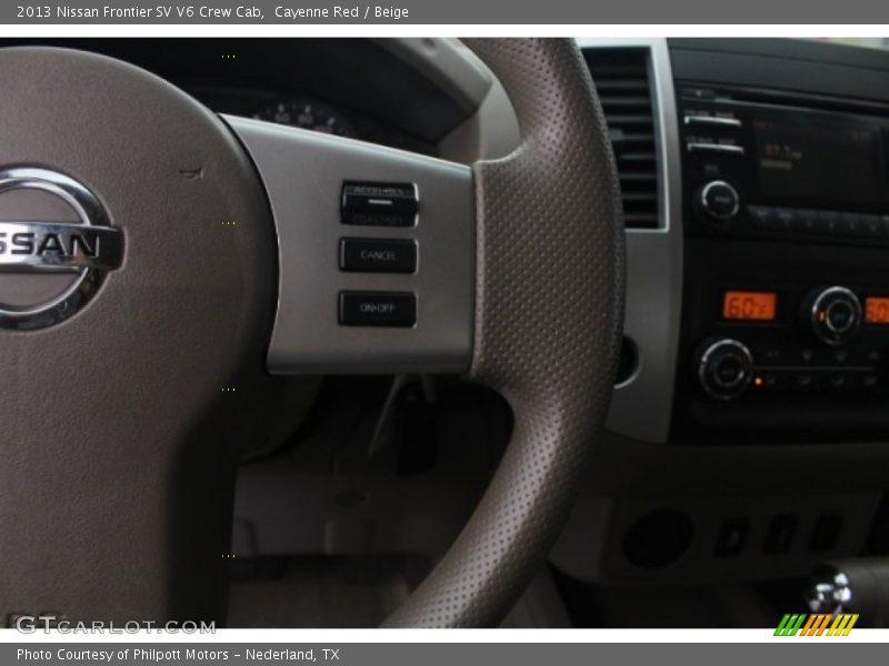 Cayenne Red / Beige 2013 Nissan Frontier SV V6 Crew Cab