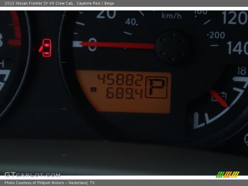 Cayenne Red / Beige 2013 Nissan Frontier SV V6 Crew Cab