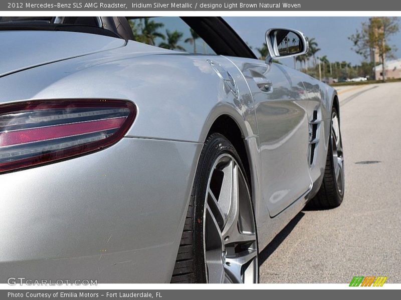 Iridium Silver Metallic / designo Light Brown Natural Woven 2012 Mercedes-Benz SLS AMG Roadster