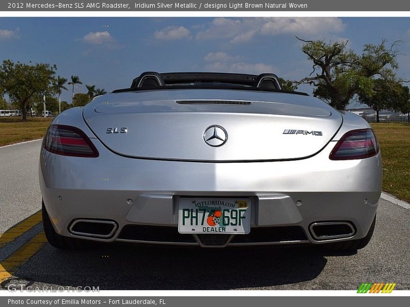 Iridium Silver Metallic / designo Light Brown Natural Woven 2012 Mercedes-Benz SLS AMG Roadster