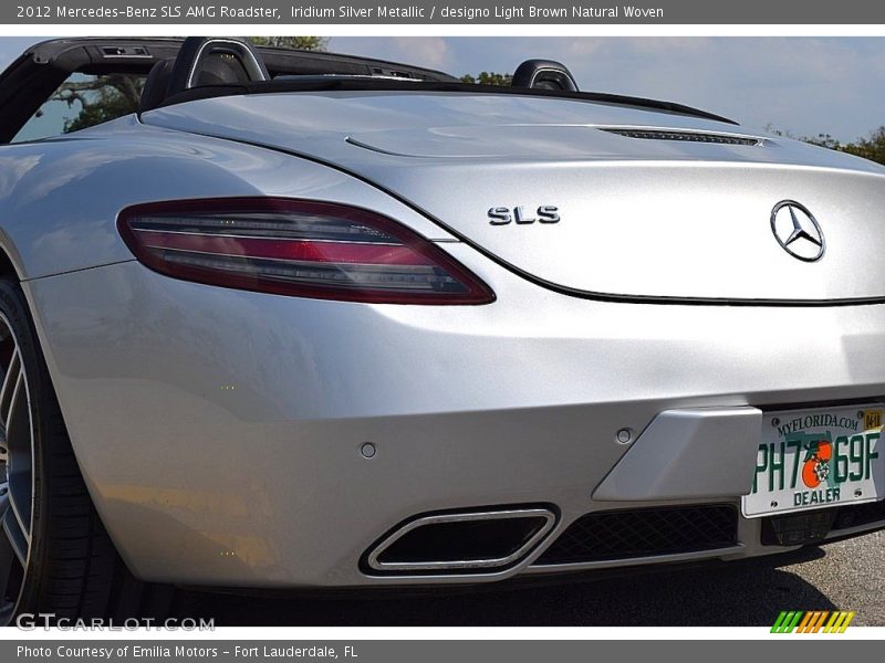 Iridium Silver Metallic / designo Light Brown Natural Woven 2012 Mercedes-Benz SLS AMG Roadster