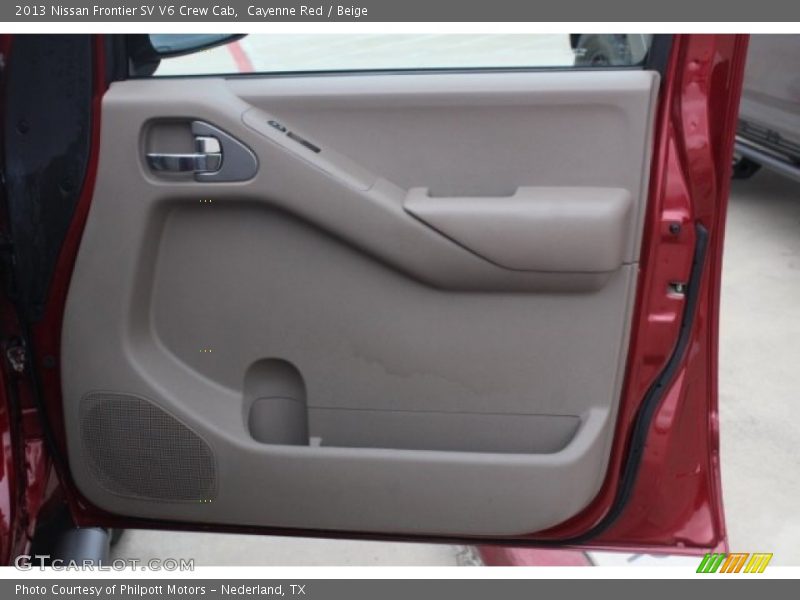 Cayenne Red / Beige 2013 Nissan Frontier SV V6 Crew Cab