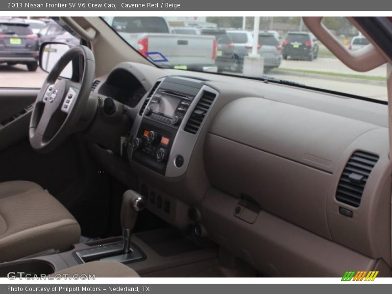 Cayenne Red / Beige 2013 Nissan Frontier SV V6 Crew Cab