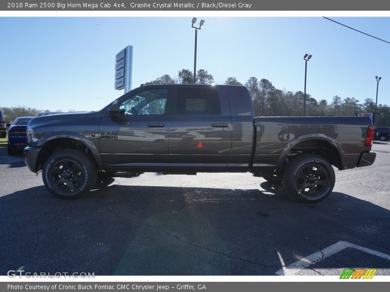 Granite Crystal Metallic / Black/Diesel Gray 2018 Ram 2500 Big Horn Mega Cab 4x4