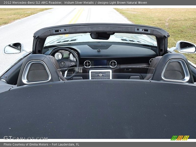 Iridium Silver Metallic / designo Light Brown Natural Woven 2012 Mercedes-Benz SLS AMG Roadster