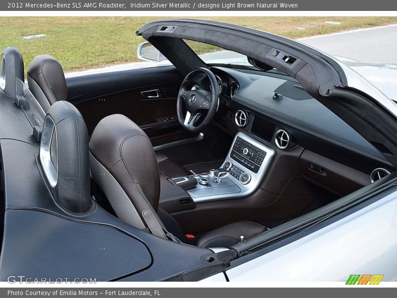 Iridium Silver Metallic / designo Light Brown Natural Woven 2012 Mercedes-Benz SLS AMG Roadster