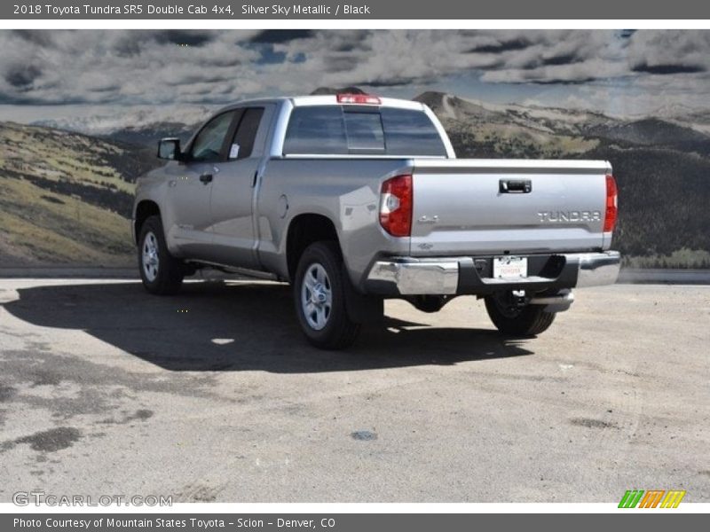 Silver Sky Metallic / Black 2018 Toyota Tundra SR5 Double Cab 4x4