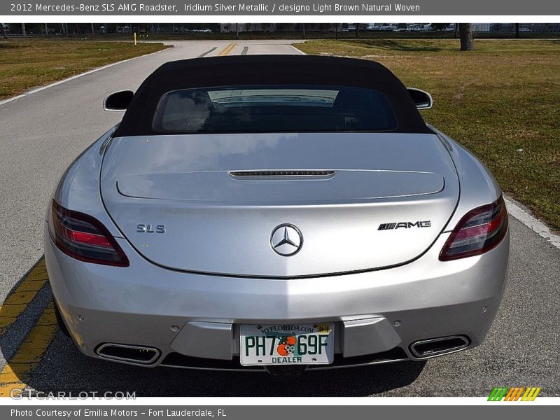 Iridium Silver Metallic / designo Light Brown Natural Woven 2012 Mercedes-Benz SLS AMG Roadster