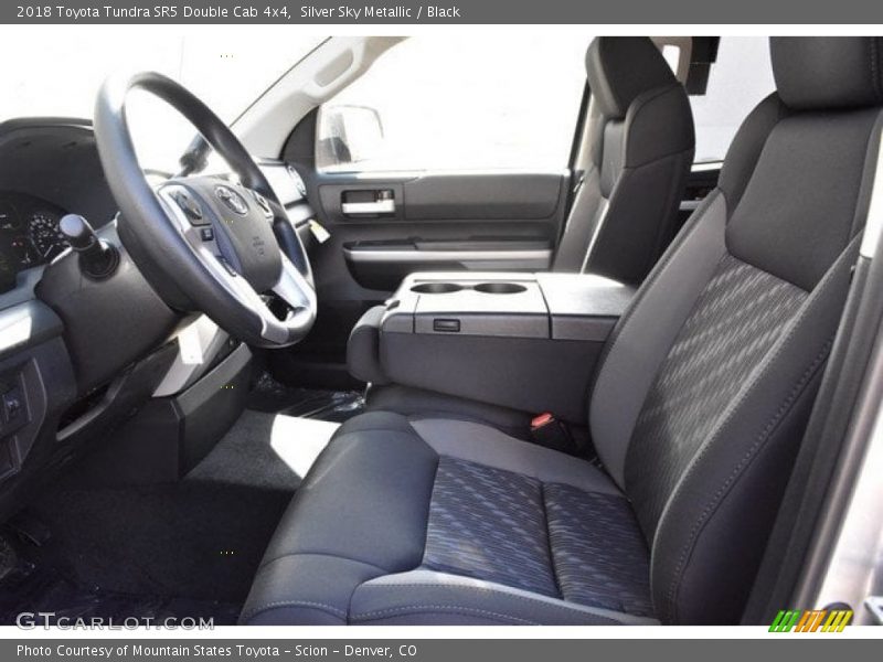 Silver Sky Metallic / Black 2018 Toyota Tundra SR5 Double Cab 4x4