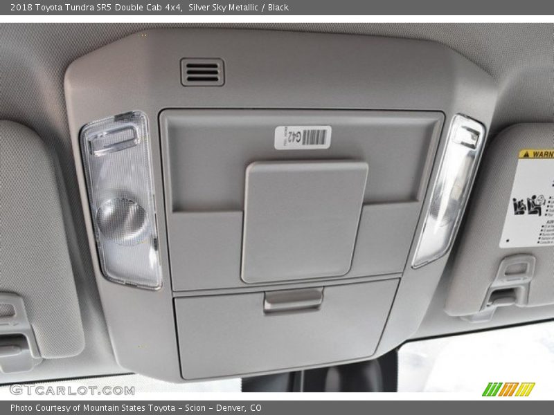 Silver Sky Metallic / Black 2018 Toyota Tundra SR5 Double Cab 4x4