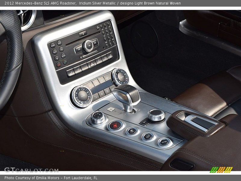 Iridium Silver Metallic / designo Light Brown Natural Woven 2012 Mercedes-Benz SLS AMG Roadster