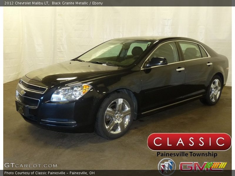 Black Granite Metallic / Ebony 2012 Chevrolet Malibu LT
