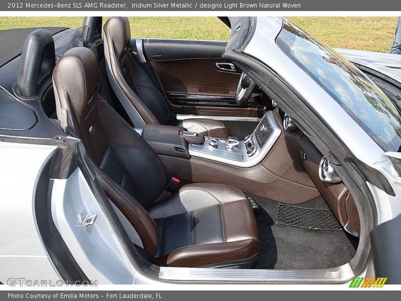 Iridium Silver Metallic / designo Light Brown Natural Woven 2012 Mercedes-Benz SLS AMG Roadster