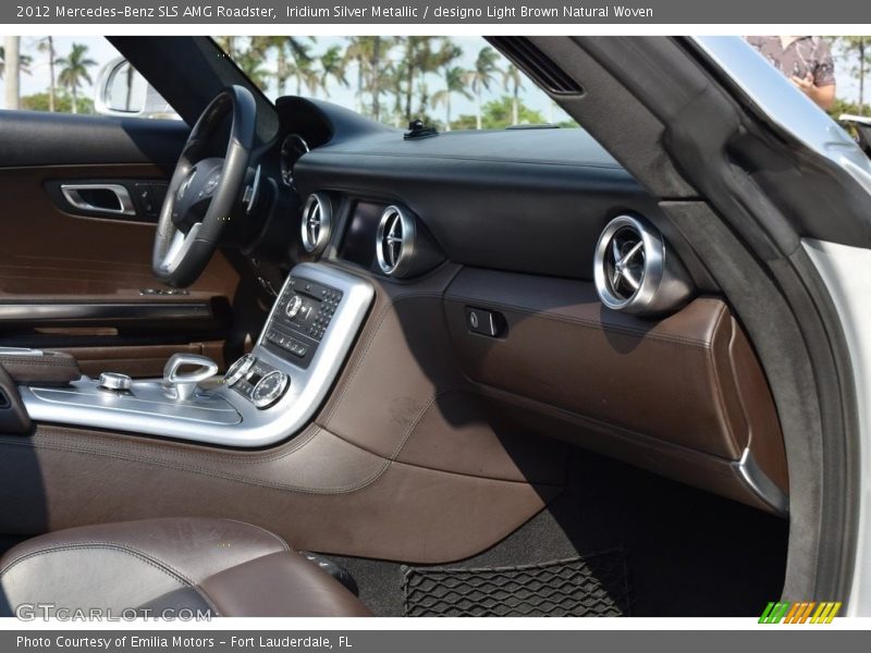Iridium Silver Metallic / designo Light Brown Natural Woven 2012 Mercedes-Benz SLS AMG Roadster
