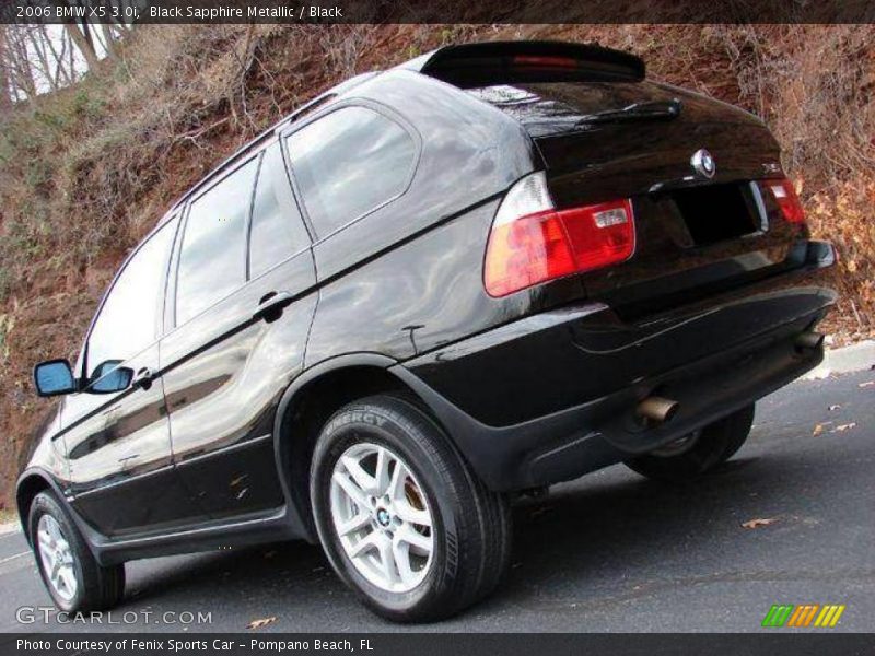 Black Sapphire Metallic / Black 2006 BMW X5 3.0i