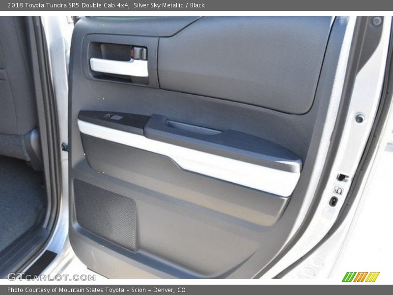 Silver Sky Metallic / Black 2018 Toyota Tundra SR5 Double Cab 4x4