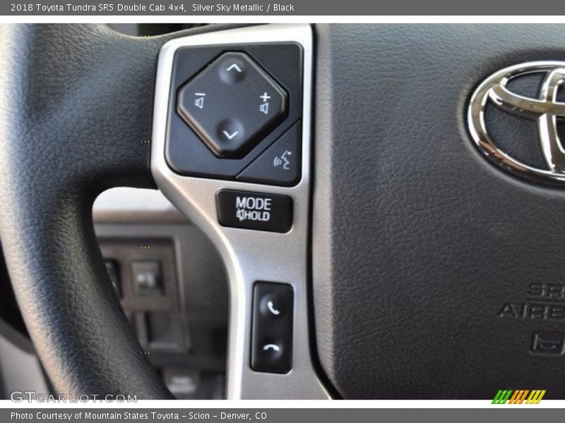 Silver Sky Metallic / Black 2018 Toyota Tundra SR5 Double Cab 4x4