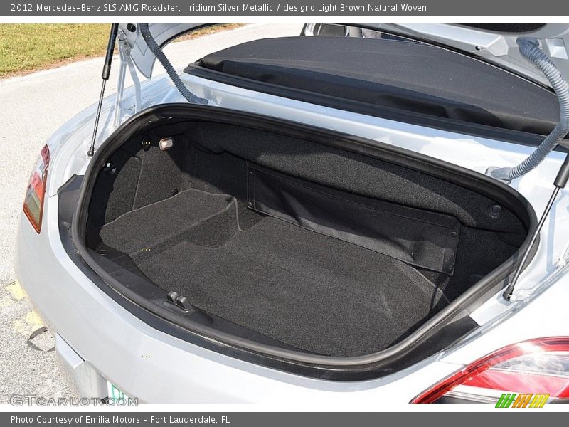 Iridium Silver Metallic / designo Light Brown Natural Woven 2012 Mercedes-Benz SLS AMG Roadster