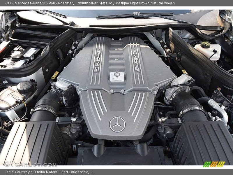 Iridium Silver Metallic / designo Light Brown Natural Woven 2012 Mercedes-Benz SLS AMG Roadster