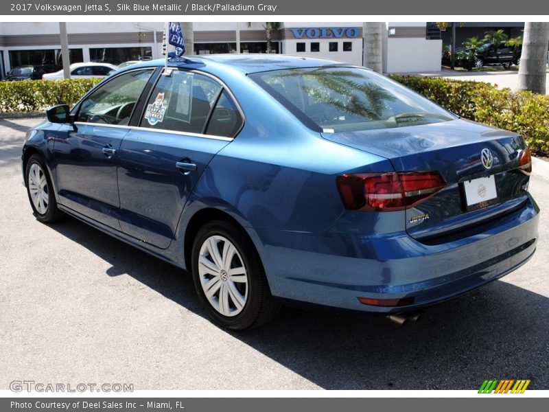 Silk Blue Metallic / Black/Palladium Gray 2017 Volkswagen Jetta S