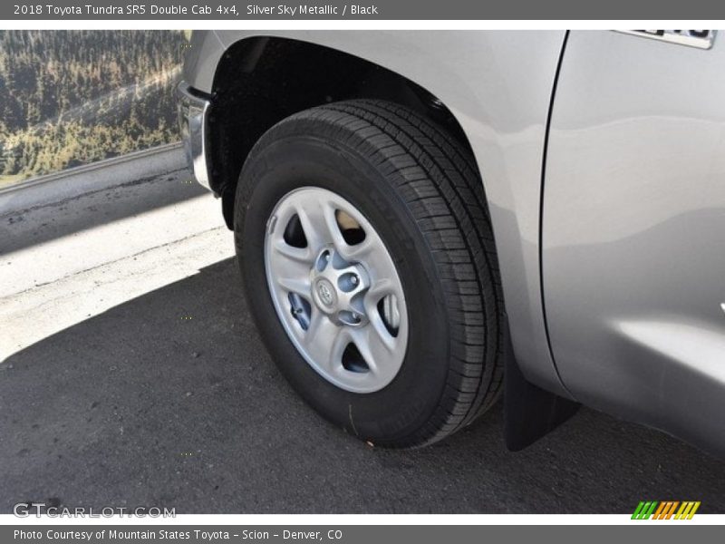 Silver Sky Metallic / Black 2018 Toyota Tundra SR5 Double Cab 4x4