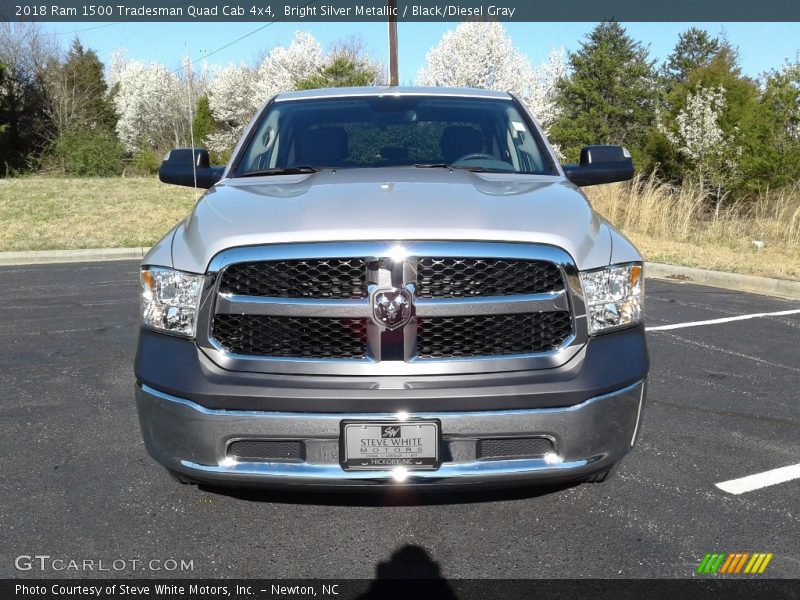 Bright Silver Metallic / Black/Diesel Gray 2018 Ram 1500 Tradesman Quad Cab 4x4