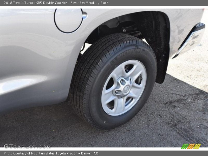 Silver Sky Metallic / Black 2018 Toyota Tundra SR5 Double Cab 4x4